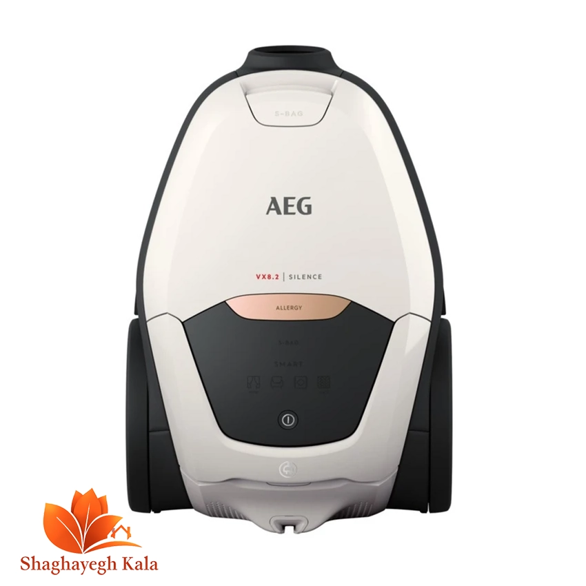جاروبرقی کیسه‌دار آ ا گ مدل VX82-1-ALR | جاروبرقی ۲۲۰۰ وات با فناوری SmartMode و فیلتر Allergy Plus | فروشگاه شقایق کالا